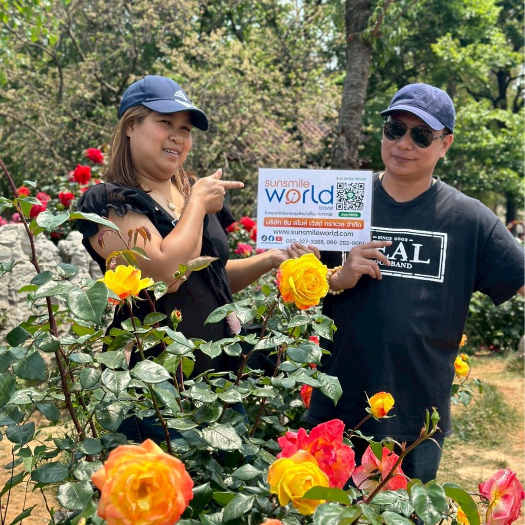 คุณดวงเดือนและคณะ ท่องเที่ยวคุนหมิงภูเขาหิมะเจี้ยวจื่อ - ชมดอกกุหลาบ
